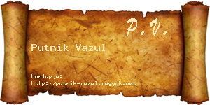 Putnik Vazul névjegykártya